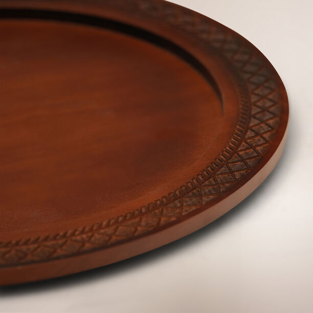 La Mesa Wooden Charger Plate From Roshn Collection, Dia 33Cm image number 1