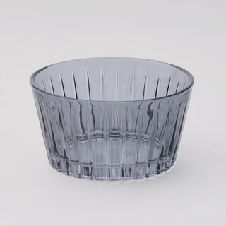 دلتي زبدية زجاج، رمادي، 4 قطع