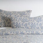 Boutique blanche cotton jacquard 3pc super king comforter set, 250*260cm, blue image number 1