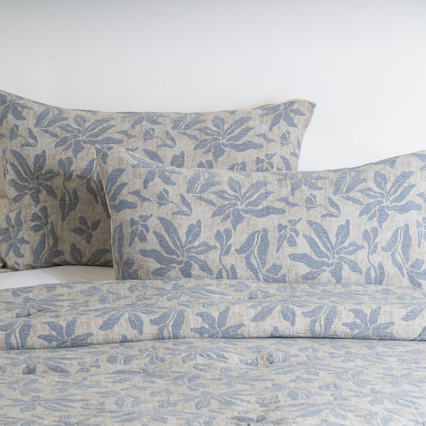 Boutique blanche cotton jacquard 3pc super king comforter set, 250*260cm, blue image number 1