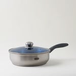 ألبرتو مقلاة مع غطاء ستانلس ستيل 26*7.5سم 3.9 لتر، فضي image number 1