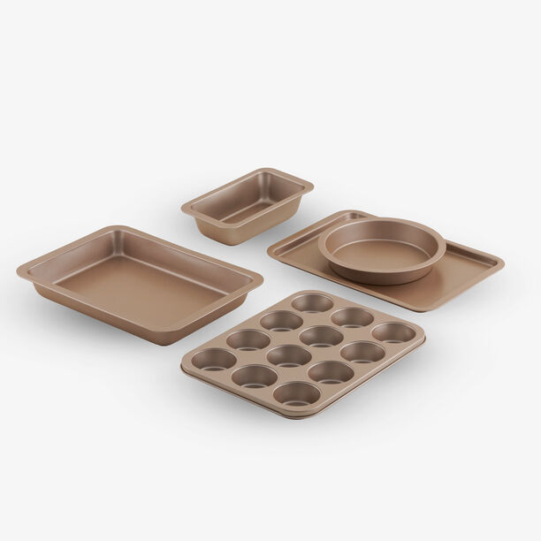 البرتو طقم أدوات خبز 5 قطع ستيل كربوني، شامبين 38.8*27.5*10 سم image number 0