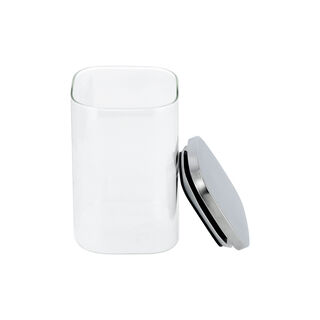  Glass Storage Jar With Metal Lid