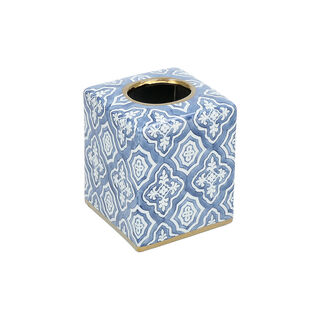 Tissue Box Blue Pattern 13 *13 * 16 cm