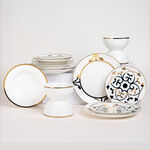 La Mesa Porcelain Dinner Set 16 Pieces Gold  image number 7