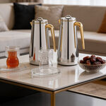 Dallaty Eve Set Of 2 Steel Thermos Chrome & Gold image number 1