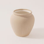 Homez Ceramic Decor Vase, Beige 16.3*14.1*14Cm image number 1