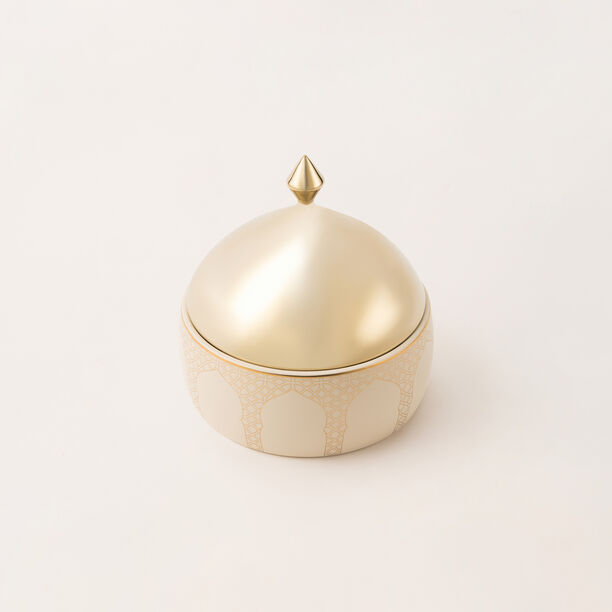 Qourb beige porcelain date bowl image number 1