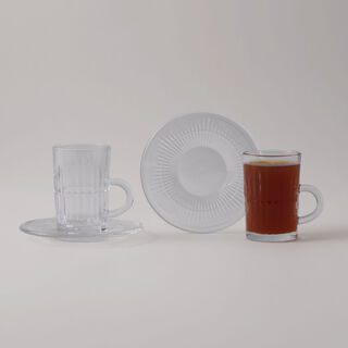 دلتي طقم شاي زجاج 12 قطعة