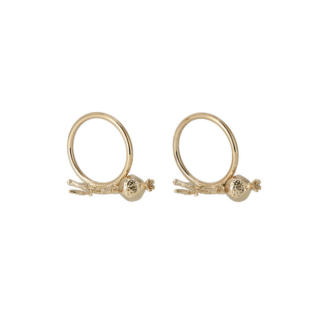 La Mesa Napkin Ring 2 Pieces Set Alloy Gold  image number 2