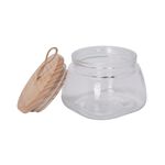 Alberto Glass Jar With Wooden Lid And Hemp Rope 1150Ml image number 1