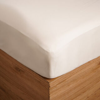 Ambra 500 TC egyptian cotton fitted sheet 160*200 cream