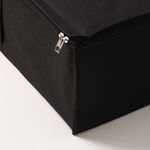 هومز منظم ملابس تخزين بطانيات تحت السرير من البوليستر، اسود 95*38*22 سم image number 3