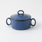 La Mesa stoneware mid bowl with lid, blue 15.2*10.3*5.1 cm image number 1