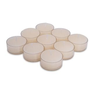 Tea Light Candle Ivory Simply Vanilla Scent Set Of 9