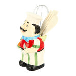 Ceramic Smiling Chef Utensil Holder L:23Cm image number 3