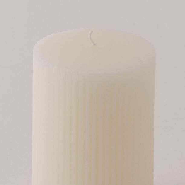 Homez soya wax line candle, white 7*7*10cm image number 2