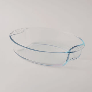 Alberto Borosilicate Glass Oval Baking Dish 2.95L