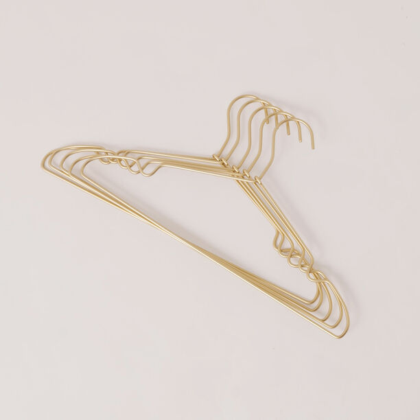 هومز علاقة ملابس 5 قطع الومنيوم، ذهبي 36*36*24 سم image number 0