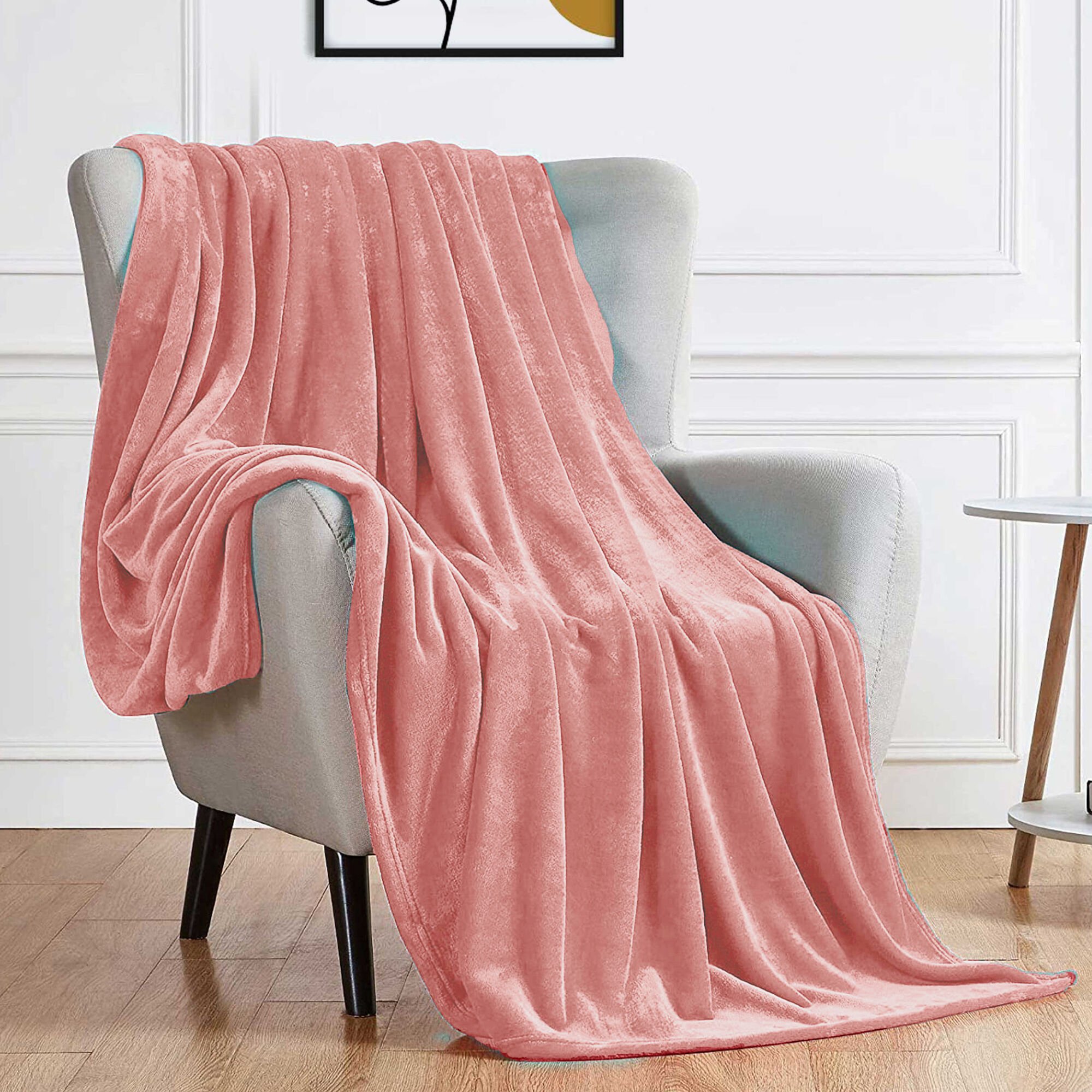 Pink flannel blanket best sale