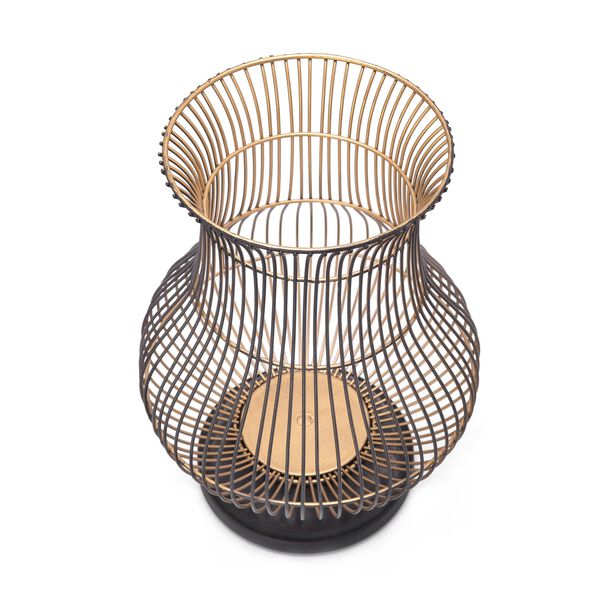 Candle Holder Gold And Black image number 1