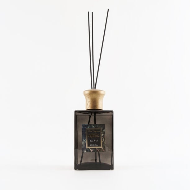 Homez black forest floral scent glass diffuser with sticks 1200ml image number 2