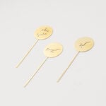 La Mesa Food Stand Set, Matt Champagne Gold, 4 Pieces image number 0