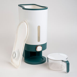 Alberto 10Kg rice dispenser green