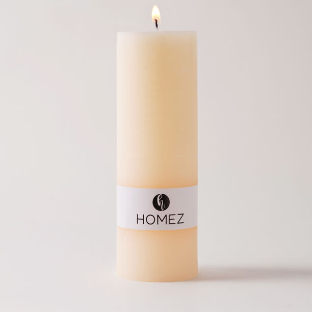 Pillar Candle Sense Rustic Ivory  image number 4