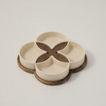 Dallaty off white porcelain nut bowls set 5 pcs image number 0
