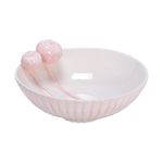 Dolomite Bowl Balloon Flower Cream Pink image number 0