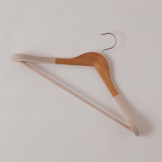 هومز علاقة ملابس خشبية 33*37سم، بيج