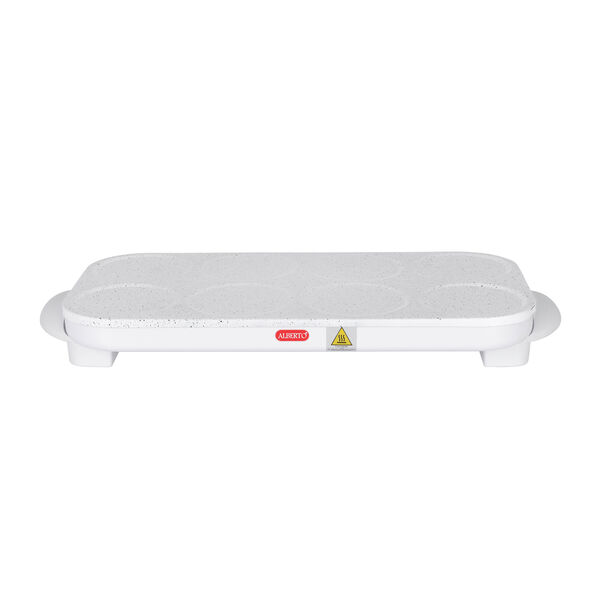 Alberto white pan cake maker 1450W, 8 slots image number 0