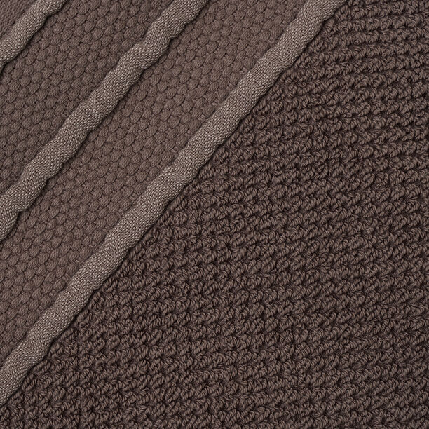 Boutique Blanche jaquard cotton hand towel, brown, 100*50cm image number 3