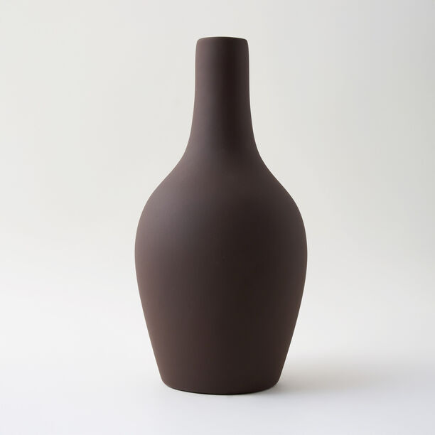 Homez Clay Stone Vase 19*19*39Cm, Brown image number 0
