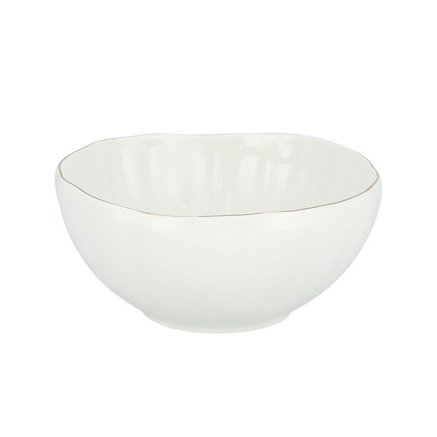 La Mesa White/gold porcelain 16pcs dinner set image number 4