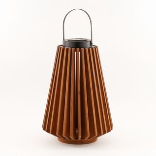Homez wood solar lantern, brown 31*31*43 cm