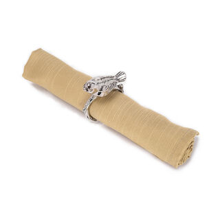 2 Pcs Alloy Napkin Ring Birds