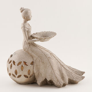 Homez Resin Home Accent Grey 20.9*39.5*37.4 Cm