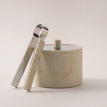 Homez oud burner set travertine collection 9.5*9.5*16.5cm image number 3
