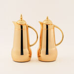 "دلتي طقم دلة ستيل قطعتين 1 لتر، ذهبي image number 0