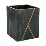 Marble Waste Bin Black image number 1
