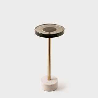 هومز طاولة مشروبات كابري، ذهبية 28*28*64 سم