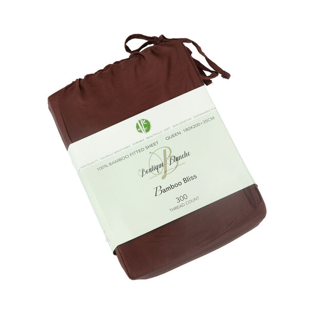 Bamboo Fitted Sheet 180*200+35 Cm image number 0
