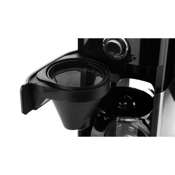 Philips stainless 2 in 1 black/silver coffee maker 1000W image number 3