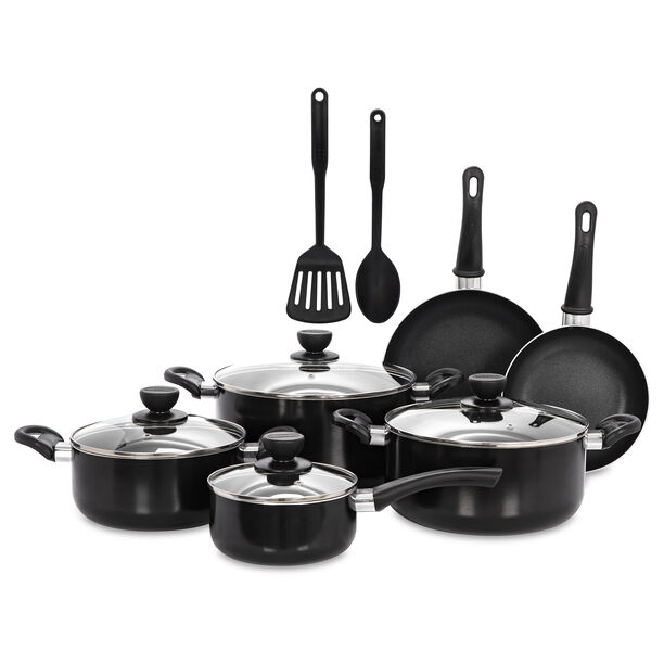 Alberto Non Stick Cookware Set 12 Pieces Black image number 0