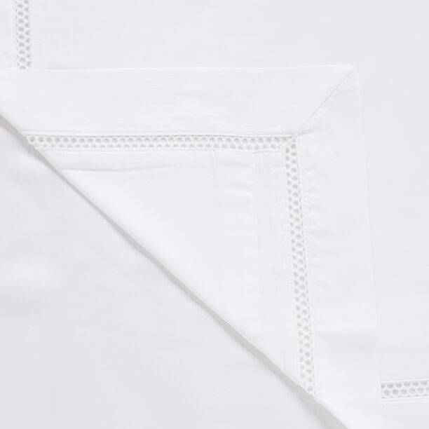 Boutique Blanche Ladder Lace Duvet Cover Set 100% Cotton 300Tc White 200*200 Cm image number 4
