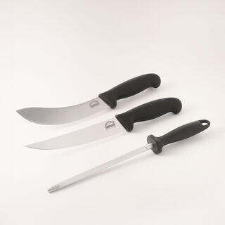 Samura butcher set of 4 stainless steel knives, black