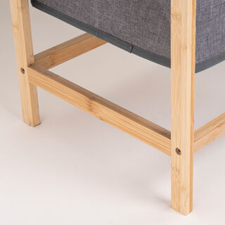 Bamboo Double Laundry Basket