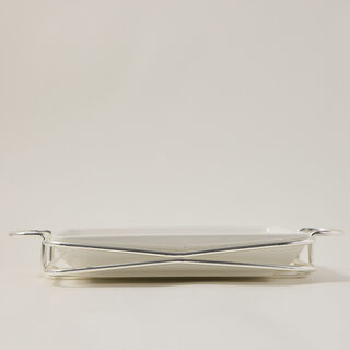 Square Plate With Stand